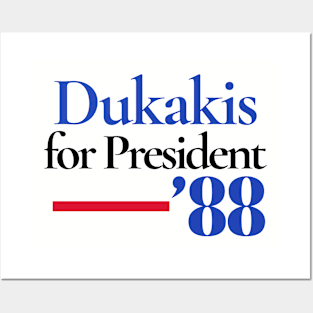 Michael Dukakis for President Campaign Button 1988 Posters and Art